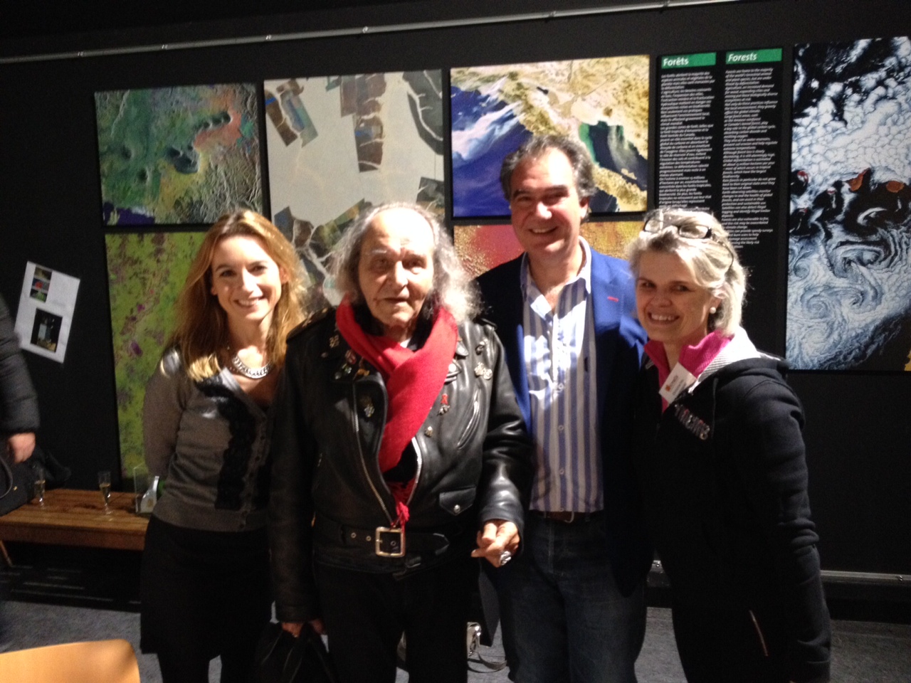 Laetitia Barlerin, Le père Guy Gilbert, Jean-Philippe Darnault, Christine His au Palais de la Découverte