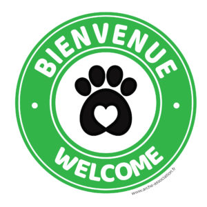 Petit Sticker Pet Friendly de l'Arche